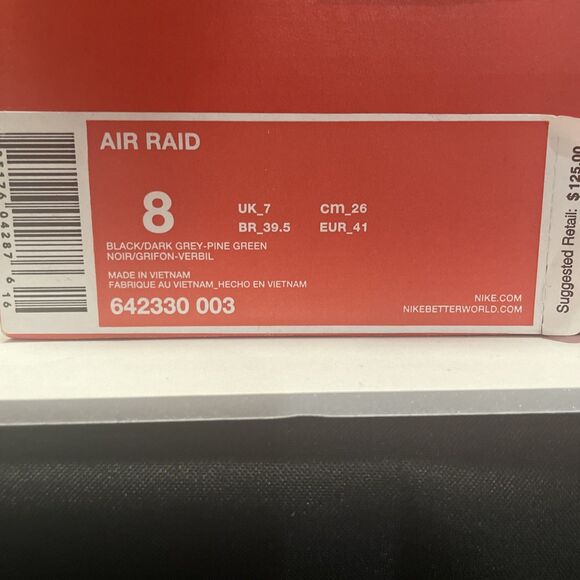 Brand New Men’s Nike Air Raid “Peace” 642330-003 Size 9/WMNS 8 RARE DS